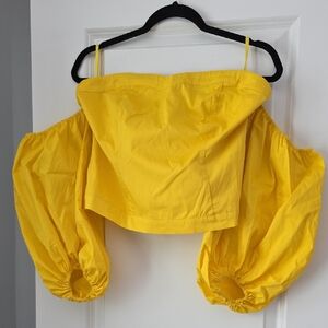 New York & Company Bright Yellow Top